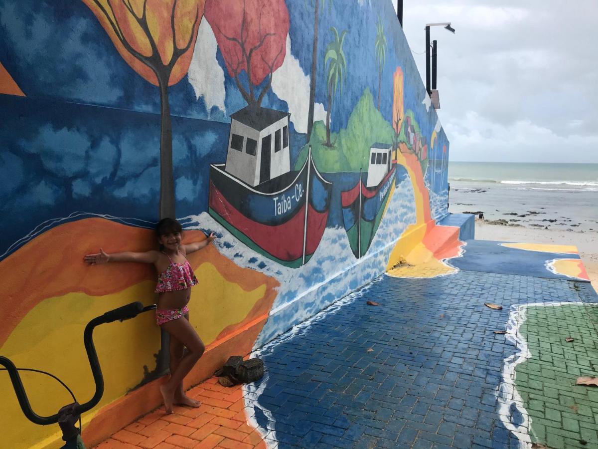 Apartamento Com Vista Para O Mar, Piscina , Deck , Playground E Estacionamento . Taíba Buitenkant foto